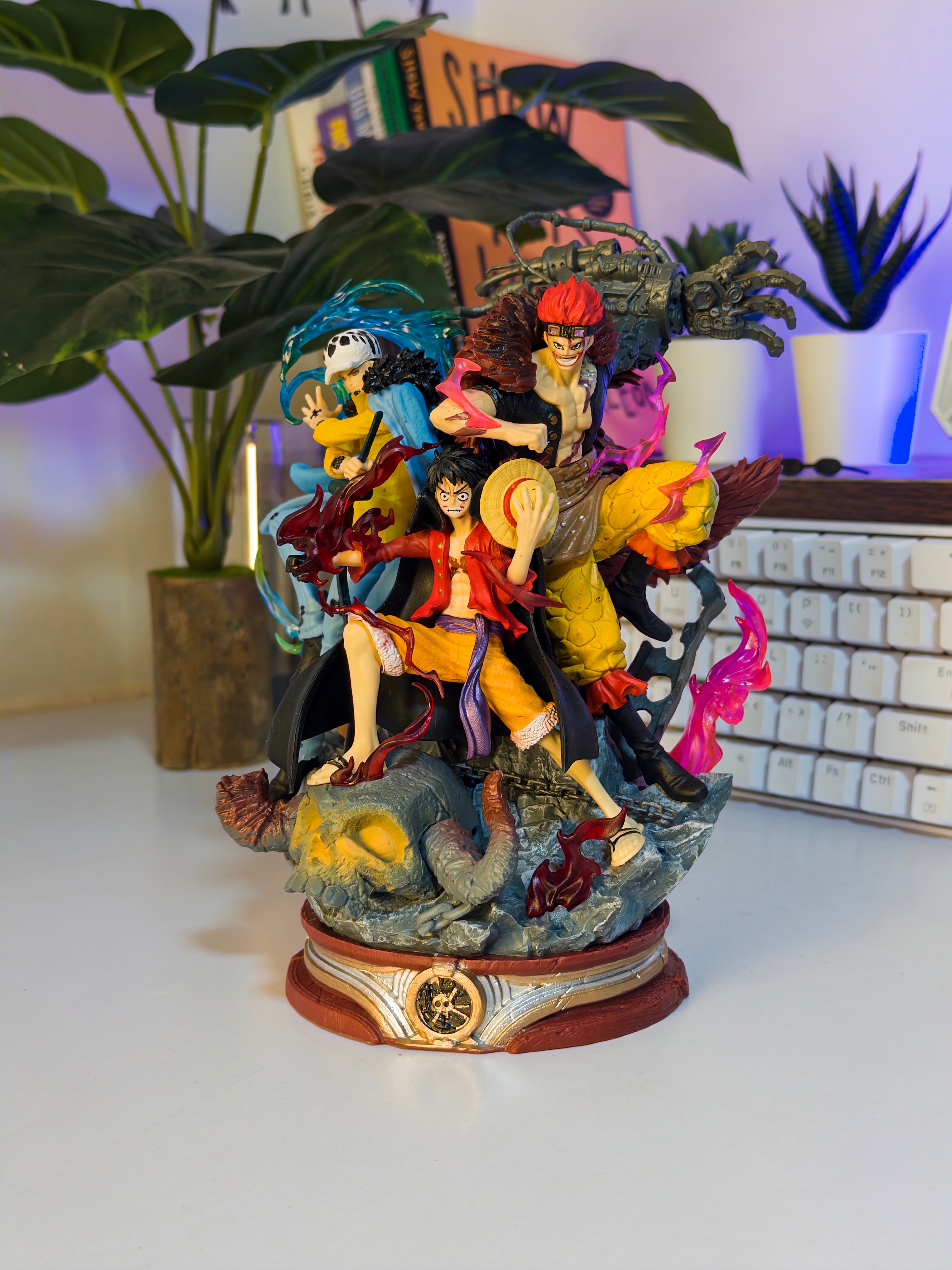 One Piece-Inspired Trio Action Figure Statue (16 cm • 14 cm • 20 cm) – Dynamic Battle Scene Collectible | Action Nook
