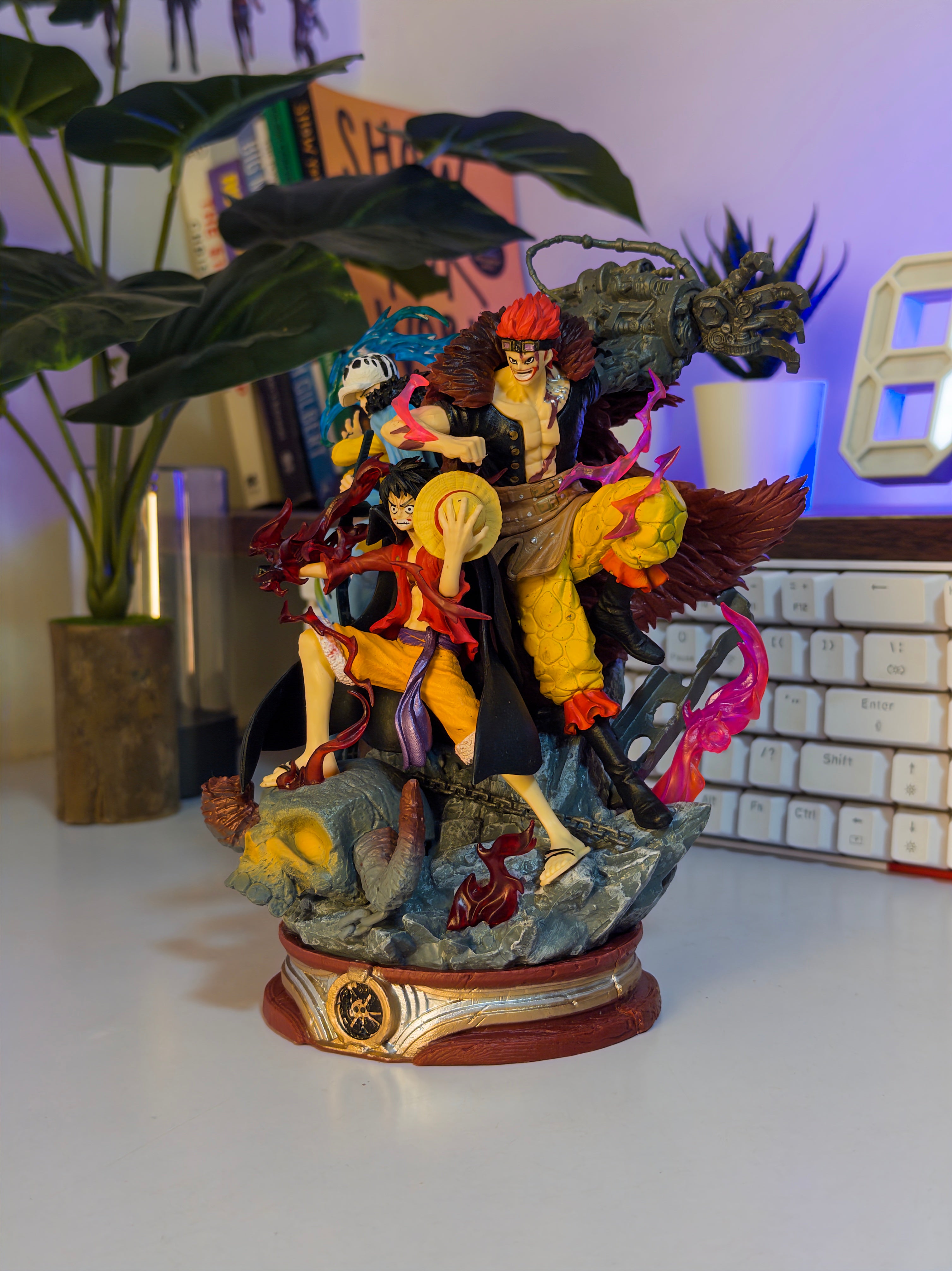 One Piece-Inspired Trio Action Figure Statue (16 cm • 14 cm • 20 cm) – Dynamic Battle Scene Collectible | Action Nook