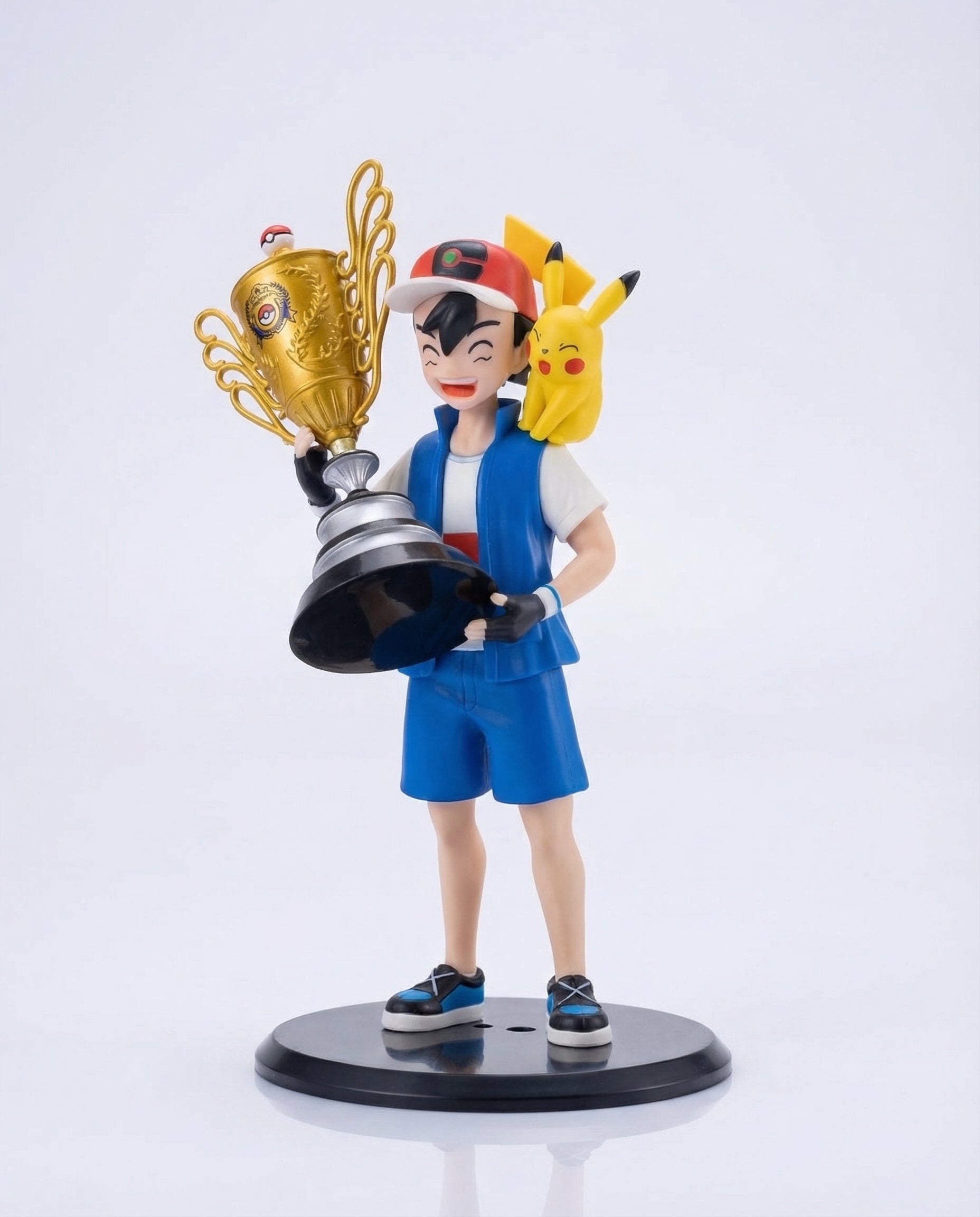 Ash Ketchum with Pikachu Champion Figure – 18 cm Pokémon Anime Collectible