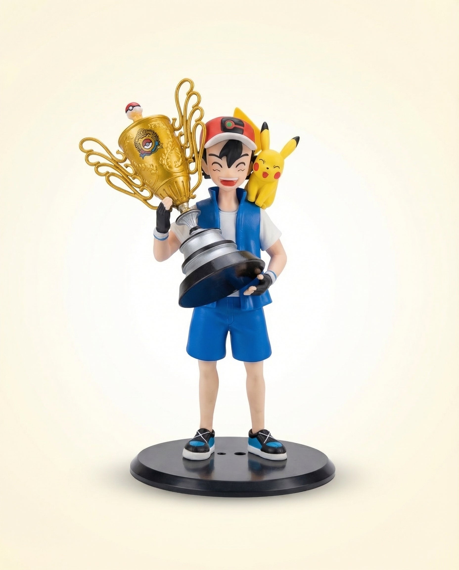 Ash Ketchum with Pikachu Champion Figure – 18 cm Pokémon Anime Collectible